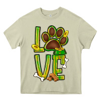 Mossy Tie dye St. Patrick's Day love dog paw Heavy Core Tee - BundleAndBundleShop
