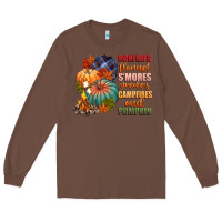 Chestnut bonfires flannels smores campfires and pu Long Sleeve Tee - CowGirlArtShop