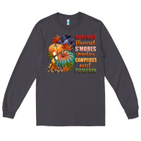 Smoke bonfires flannels smores campfires and pu Long Sleeve Tee - CowGirlArtShop