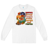 White bonfires flannels smores campfires and pu Long Sleeve Tee - CowGirlArtShop