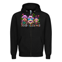 Black howdy valentines Zipper Hoodie - CowhideDigitalArt