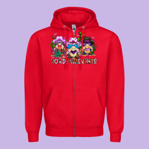 Howdy Valentines Zipper Hoodie Designed By Cowhidedigitalart