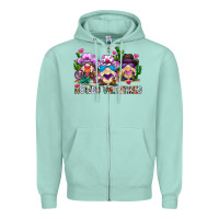 Seafoam howdy valentines Zipper Hoodie - CowhideDigitalArt