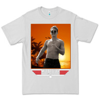 Dove Grey rooster topgun retro Premium Tee - lanVoArt