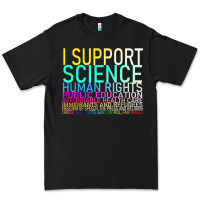 Black Hot Trend I Support Science Human Rights Public Education Premium Tee - lanVoArt