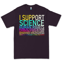 Plum Hot Trend I Support Science Human Rights Public Education Premium Tee - lanVoArt