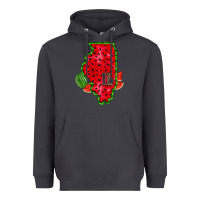 Smoke illinois watermelon Heavyweight Hoodie - RacoonDesign