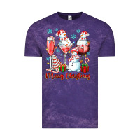 Cloud Purple merry christmas wine glasses Vintage Tee - texasbilliewilder