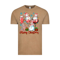 Vintage Coffee merry christmas wine glasses Vintage Tee - texasbilliewilder