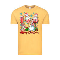Vintage Mustard merry christmas wine glasses Vintage Tee - texasbilliewilder