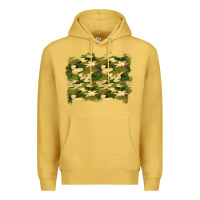 Antique Gold camouflage background Premium Hoodie - BundleAndBundleShop
