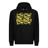 Black camouflage background Premium Hoodie - BundleAndBundleShop