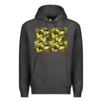 Charcoal Heather camouflage background Premium Hoodie - BundleAndBundleShop