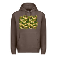 Coffee camouflage background Premium Hoodie - BundleAndBundleShop
