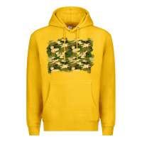 Lemon camouflage background Premium Hoodie - BundleAndBundleShop