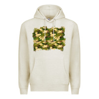 Oatmeal Heather camouflage background Premium Hoodie - BundleAndBundleShop