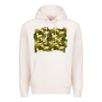 Pale Pink camouflage background Premium Hoodie - BundleAndBundleShop
