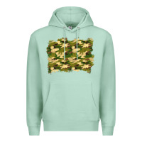 Seafoam camouflage background Premium Hoodie - BundleAndBundleShop