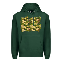 Sports Green camouflage background Premium Hoodie - BundleAndBundleShop