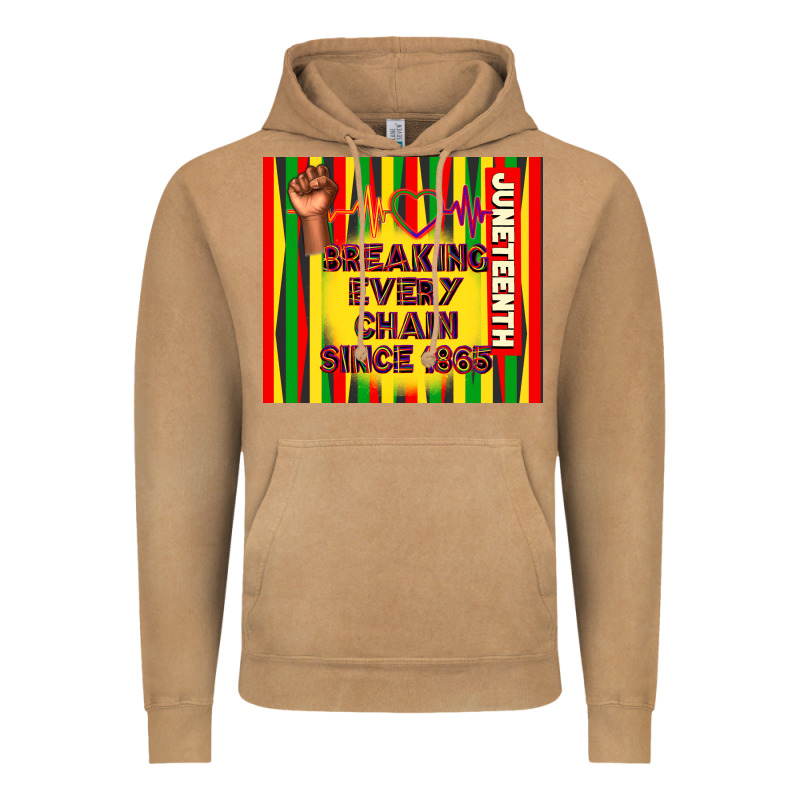 Juneteenth Breaking Every Chain Since 1865 Vintage Hoodie by TumblerDesignByShophia | Teevron