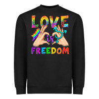 Black Love Is Freedom Heavyweight Sweatshirt - BundleAndBundleShop