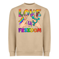 Love Is Freedom Heavyweight Sweatshirt | Teevron