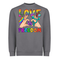 Storm Love Is Freedom Heavyweight Sweatshirt - BundleAndBundleShop