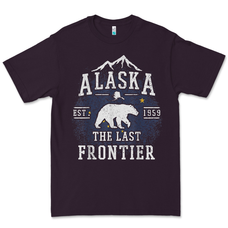 Alaska The Last Frontier Shirt   Adventure Alaskan Home Gift T Shirt Premium Tee by lanVoArt | Teevron