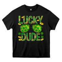 Black Lucky Dude St Patricks Heavy Core Tee - BundleAndBundleShop