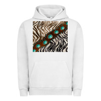 Pigment Lunar Rock zebra gemstone leather Urban Hoodie - BarkalooDesign