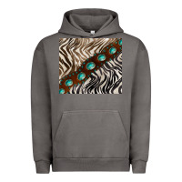 Pigment Tornado zebra gemstone leather Urban Hoodie - BarkalooDesign