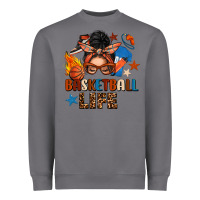 Storm basketball life messy bun Heavyweight Sweatshirt - FaDigitalArtStudio