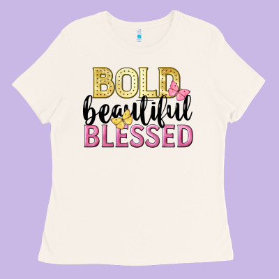 Bold Beautiful Blessed Ladies Tee Designed By Lillyallendesigns