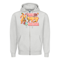 Dove Grey One hoppy Mama Mother's Day Zipper Hoodie - LillyAllenDesigns