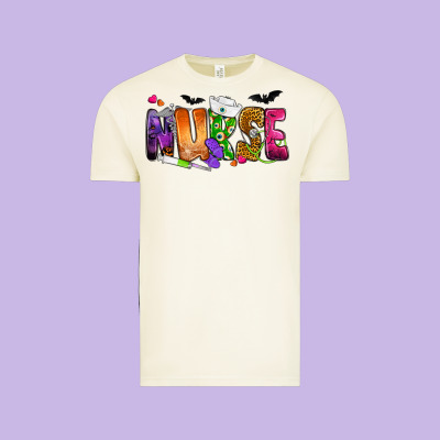 Nurse Halloween Vintage Tee Designed By Nancycooperartshop