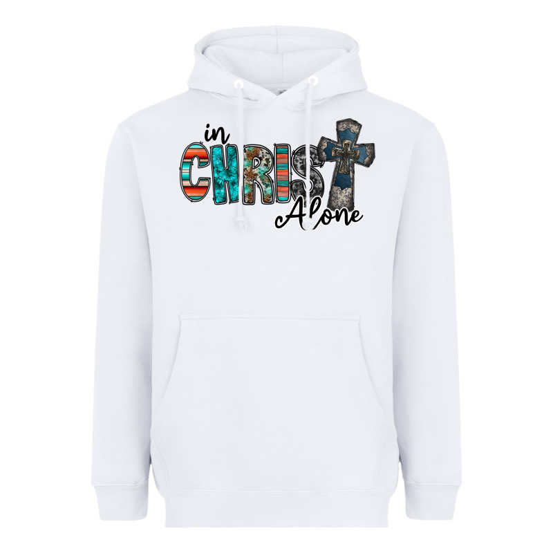 In Christ Alone Heavyweight Hoodie by RacoonDesign | Teevron