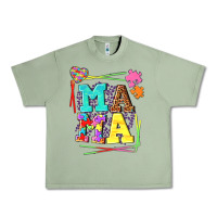 Oil Green Autism Mama Urban Heavy Tee - NancyCooperArtShop