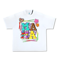 White Autism Mama Urban Heavy Tee - NancyCooperArtShop