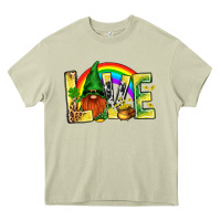 Mossy St. Patricks Love With Gnome Heavy Core Tee - BundleAndBundleShop