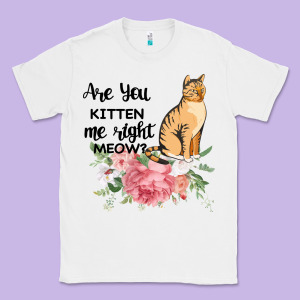 Are You Kitten Me Right Meow Classic Tee Designed By Bettercallsaul