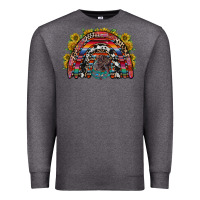 Charcoal Heather mexican rainbow Premium Sweatshirt - RacoonDesign