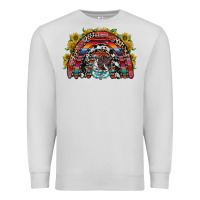 Dove Grey mexican rainbow Premium Sweatshirt - RacoonDesign