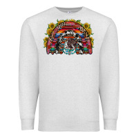 Oatmeal Heather mexican rainbow Premium Sweatshirt - RacoonDesign