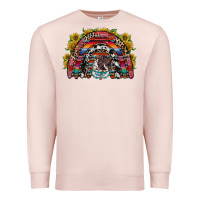 Pale Pink mexican rainbow Premium Sweatshirt - RacoonDesign