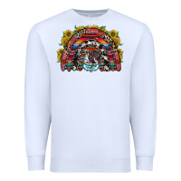 White mexican rainbow Premium Sweatshirt - RacoonDesign