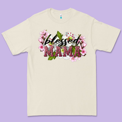 Blessed Mama Premium Tee Designed By Lillyallendesigns