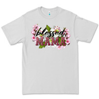 Dove Grey Blessed Mama Premium Tee - LillyAllenDesigns