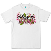White Blessed Mama Premium Tee - LillyAllenDesigns