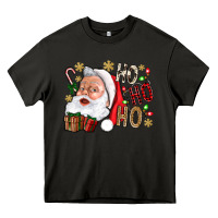 Asphalt Santa Ho Ho Ho With Gift Box Heavy Core Tee - BundleAndBundleShop