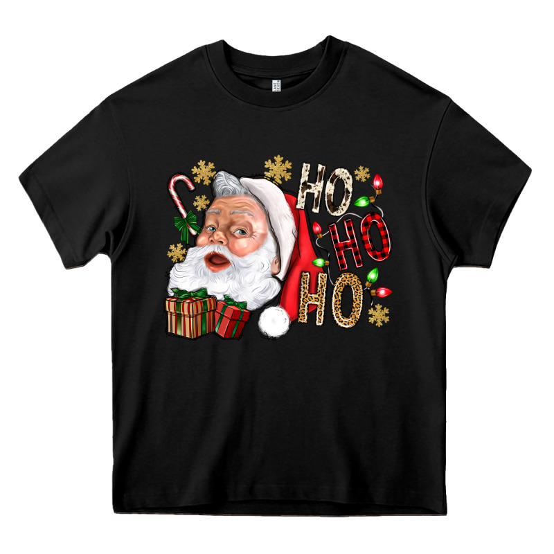 Santa Ho Ho Ho With Gift Box Heavy Core Tee by BundleAndBundleShop | Teevron
